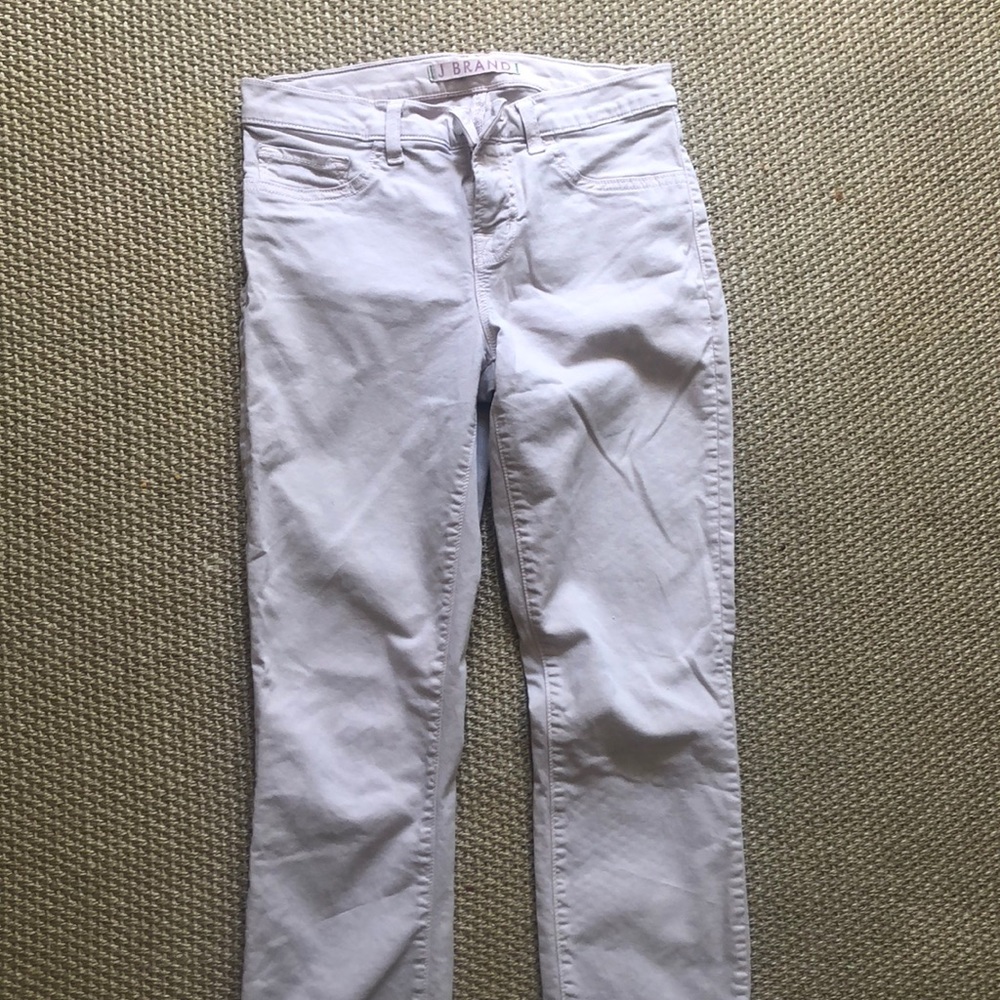 J Brand “nude” skinny cotton twill pant